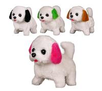 Juguete para perros que caminan - Perro que camina | Muñeco de peluche interactivo | Compañero realista de peluche | Sonido en movimiento Juego Mascota Regalo de cumpleaños Niños Niños pequeños Guarde