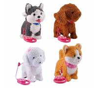 Juguete para perros robot - Perro robot para niños | Mascota de peluche que canta con pilas | Juguete interactivo para cachorros jugando y aprendiendo | Mascota Roboto realista para niños, fiesta de