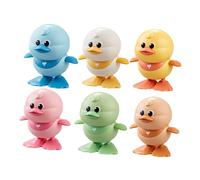 Juguete para pollito saltando - Simpático juguete rebotante Juego de 6 juguetes para pollitos de carga | Originales juguetes de pollo, bonitos regalos de Pascua, divertidos juguetes de relojería