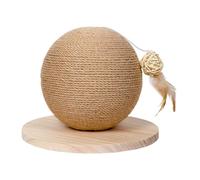 Juguete para rascar gatos, juego de inteligencia de sisal, juego interactivo para rascar con plumas para gatitos | Para el empleo contra el aburrimiento, caza interior y escalada para gatos