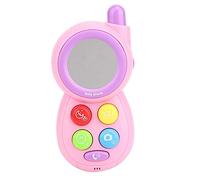 Juguete para teléfono celular, teléfono inteligente, juguete móvil, juguete educativo temprano, juguete musical, multifuncional para bebés y niños(Pink)