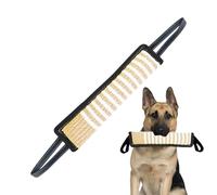 Juguete para tirar para perros, juguete interactivo resistente para tirar de la guerra, mordida resistente al desgarro con 2 asas fuertes, búsqueda de lino para buscar y uso en entrenamiento de