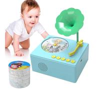 Juguete para Tocadiscos de fonógrafo - ABS 120x100x60 mm | Gramófono Musical para niños con 96 Tarjetas, Juguete para Contar Cuentos para educación temprana, fonógrafo de de música educativa para