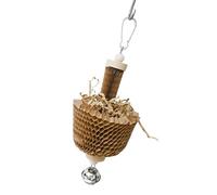 Juguete para triturar loros - Jaula de pájaros de papel para masticar - Lindo juguete decorativo para triturar, multiusos, para entrenar, jugar, explorar