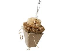 Juguete para triturar loros, juguete de trituración para loros, juguete para morder jaula de pájaros, divertido juguete multiusos para pájaros, lindo juguete de trituración para guacamayos, papag gris