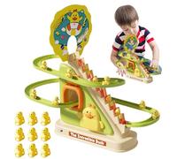 Juguete Patitos Escaladores - Luces LED Intermitentes Y Sonidos, Pista Eléctrica Con Escaleras | Juego Didáctico Para El Desarrollo Del Niño, Regalo Divertido, Para Paseo Escolar En Habitación