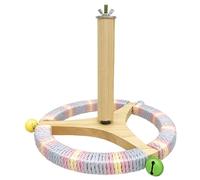 Juguete percha de soporte de perca, perchas de pájaro para jaula - Perrot de Madera Perch Perch Interactive Parkeet Toy - Accesorios de jaula de pájaros en rotación
