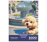 Juguete Poodle Puzzle 1000 Piezas, Perro, Entretenimiento Rompecabezas De Bricolaje, Hobby Creativo, Colección De Arte, para Adultos Y Niños A Partir De 12 Años 70x50cm/1000pcs