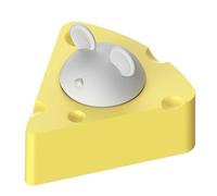 Juguete portátil de menta para gatos con forma de queso para gatos que se pega en el suelo o la pared, para gatos de interior, lamen menta de gato orgánico