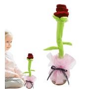 Juguete Que Habla, Juguete, Hablando de Baile Cantando Flor, Actividades educativas Divertidas para niños pequeños, Juguete Musical de Rosa eléctrico, Carga USB para Salas de yo