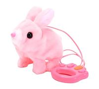 Juguete Realista de Conejo - Peluche electrónico 16x8x15 cm | Conejo Interactivo con Sonido y Movimiento hacia adelante/atrás, Juguete Que Salta con Cuerda para niños | Regalo de Pascua 2025