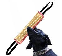 Juguete Remolcador para Perros - Yute 32x8cm | Juguete De Entrenamiento Para Almohada Mordedor, Tracción Interactiva Para Cachorro | Juguetes Para Perros De Guerra, Con 2 Asas Sólidas Para Perros De