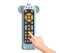 Juguete remoto TV para, control remoto realista para niños pequeños - Juguetes musicales de aprendizaje en forma de animal Lindo - 3 idiomas (inglés, español y francés) Juguetes de aprendizaje con