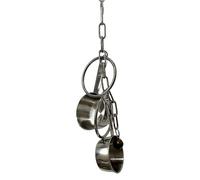 Juguete resistente a la masticación de acero inoxidable - Adorno de campana colgante, accesorio de jaula swing | Toying Sound resistente, pieza de entretenimiento para pájaros para