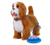 Juguete robótico para perros, mascota interactiva de peluche | Figura suave de cachorro de 22 cm, muñeca eléctrica de cachorro con acción de ladrido simulada, modelo electrónico de compañero para