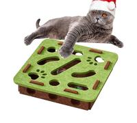 Juguete rompecabezas para gatos | Bandeja de premios estimulante mental, estimulación mental, entrenamiento con timbre para cachorros mayores aburrido viaje exterior transportín