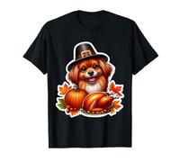 Juguete Ruso de Acción de Gracias dueño de Perro mamá papá Amante Divertido Lindo Camiseta
