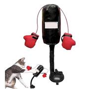 Juguete Saco De Boxeo Para Gatos, Saco De Boxeo Con Guantes Para Gatos, S-aco De B-oxeo Para G-atos Con V-entosa De Vacío, Equipo De Fitness Duradero Con S-aco De A-rena Para Gatitos, Juguetes