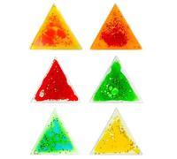 Juguete Sensorial Anti-Estrés para Niños - Juguete de Relajación de Movimiento Líquido Triangular para Niños, Alivio del Estrés y Mejora de la Concentración(6-Piece Set-2)