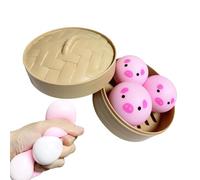 Juguete sensorial antiestrés - Animales relajantes de suave silicona, juguete de respiración divertido con forma redondeada - Para estudiantes, adultos, niños y niños, para casa, escuela y viajes