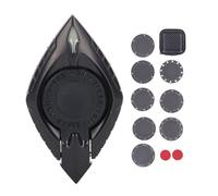 Juguete sensorial Giratorio con yema del Dedo de Metal, Soporte para teléfono para aliviar el estrés, diseño romboide, Ejercicio de Mano, Reductor de ansiedad, TDAH, Autismo, (Negra)