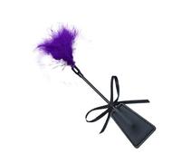Juguete sexual BDSM Coqueteo Clítoris Cosquillas Látigo Azotes Pluma Bondage Esclavo Accesorio erótico SM Pareja Juego for adultos(Purple S)
