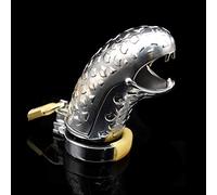 Juguete sexual cerradura de castidad masculina castidad de acero inoxidable cerradura del pene anti-descarrilamiento-Anillo de retención básico de 43 mm