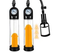 Juguete Sexual con Bomba de Pene, Ayuda Para la Erección con Bomba Manual la Ampliación del Pene de Erección, Expansor de Silicona para Hombres Principiantes, Presión Negativa Máxima -60 kPa