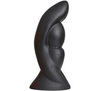 Juguete sexual para mujeres, extremadamente duro, plug anal para hombres, plug anal, extremadamente grande, silicona, grande, profesional, suave, eje grueso, resistente al agua, dorado(Black,Large)