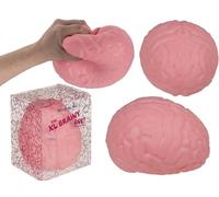 Juguete Squeeze Antiestrés XL, Diseños Divertidos (Mando de Consola, Plátano, Pato, Cerebro y Pelota Luminosa) (Cerebro XL)