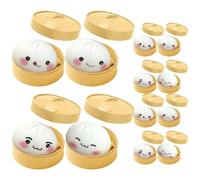 Juguete Squishy: PC 5 x 5 cm, forma de panecillo, juguete inquieto, Xiaolongbao Dumpling Stress Relief Squeeze Dulce Comida Réplica para reducir la ansiedad, para jugar en el escritorio, para