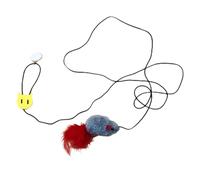Juguete Teaser para Gatos, Teaser para Gatos - Juguete para ratones y gatos - Teaser interactivo colgante para gatos con plumas y cuerda elástica para que la mayoría de los gatos y gatitos hagan ejerc