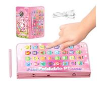 Juguete Teléfono Infantil Smartphone Plegable de Juguete | Juguetes Musicales Infantiles para niños, niñas, preescolares, cumpleaños, hogar, sala de juegos, vacaciones, guardería,