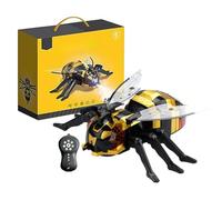 Juguete trepador de pared controlado por radio, juguete de abeja robot con funciones de pulverización, sonido y luz | Animales que se arrastran en el suelo - Para casa, fiestas, viajes, uso en pared y