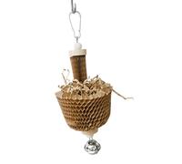 Juguete triturador de loros, jaula de papel, juguete para masticar, lindo juguete multiusos para pájaros, divertido juguete para masticar para hacer ejercicio, explorar escapar