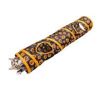 Juguete túnel para gatos, túnel para gatos de interior,Juguetes plegables para tubos para mascotas Peek Hole | Juguetes de ejercicio para gatos con patrón de calabaza para ejercicios de interior, gr