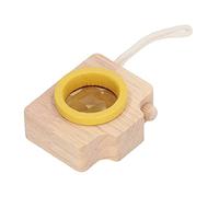 Juguete único con Lente Prisma con Efecto Ojo de Abeja, Estilo Cámara, para la Imaginación y el Aprendizaje de los Niños, Madera de Roble (Yellow)