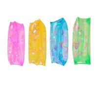 Juguete Wiggler de agua | Agua Wiggler 4pcs Alivio de alivio de agua Toy de serpiente de agua 4 Color TPR Toys con cinta dentro de juguetes de estrés elástico y fría suave para niños adultos