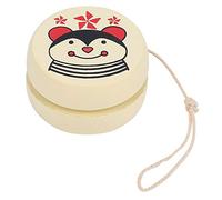 Juguete Yoyo de Madera Patrón de Dibujos Animados Lindo Juguete de Enseñanza de Educación Temprana para Niños Seguro No Tóxico Material de Madera Duradero Pintado Colorido (Decoración de Abejas)