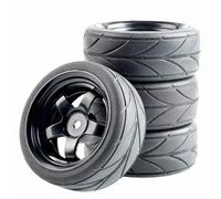 Juguetes Accesorios Compatible con HSP para HPI 6030-6081 1:10 RC Carrero En Carretera para Carreras De 4 Piezas Tires Goma Actualización La Rueda Plástico