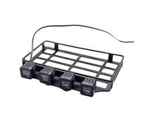 Juguetes Accesorios Compatible con MN82 Piezas De Actualización para Vehículos RC Crawler 1/12 para Portaequipajes Techo Universales, Marco para Luz