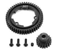 Juguetes Accesorios Compatible con Traxxas 1/5 para X-Maxx 1/7 XO-1 1/10 para Maxx para E-REVO 2.0V XL 50T + 18T Kit De Engranajes Rectos Acero Endurecido para Automóvil RC