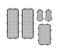 Juguetes Accesorios Compatible con Traxxas para TRX-4 Red Protectora De Malla Metal para Ventanas 1/10 RC Crawler Car Accesorios Actualización