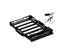 Juguetes Accesorios Compatible con Traxxas Trx4m Ford Bronco para Defender Portaequipajes De Techo Metal Luz Piezas Actualización para Vehículos RC Crawler 1/18