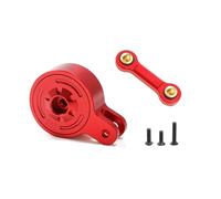 Juguetes Accesorios Para Arrma 3S 4S BIG Para Rock Para Granite Para Kraton Para Outcast Para Senton 1/10 Metal 23T 25T Servo Saver Con Enlace Fijo Piezas Coche RC(Red,25T)