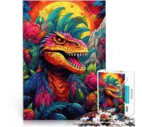 Juguetes adictivos Que desafían la Inteligencia Cerebral Los Dinosaurios geniales Tienen Plumas Rompecabezas de 1000 Piezas para Adultos 50x75cm decoración de Pared