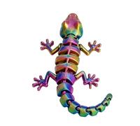 Juguetes animales impresos en 3D, figura de lagarto articulada, modelo de reptil articulado flexible con enlaces móviles, juguete impreso Fidget, juguete sensorial para, colección educativa para affic