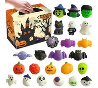 Juguetes Anti Estrés Halloween,24 Piezas Juguete Fidget Aprieta Mono - Favores Fiesta para Estudiar Concentración Manejo Ira Niños Adolescentes Adultos Aulas