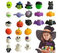 Juguetes Anti Estrés Halloween, Adorables 24 Piezas Juguetes de Broma Halloween, Favores Fiesta para Estudiar Concentración Calma Manejo Ira Niños Adolescentes Adultos Aulas