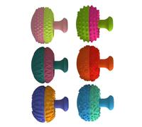 Juguetes Antiestrés,Juego sensorial con Silicona y balancín para Pulgar - 6 Piezas de Pequeños Fidget Gadgets de Dedo - para Hombres Mujeres Niños Hogar Oficina Escuela Avión Viajes